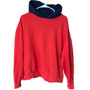 FiveSeventyFive‎ Red Navy Hoodie Unisex Large Streetwear